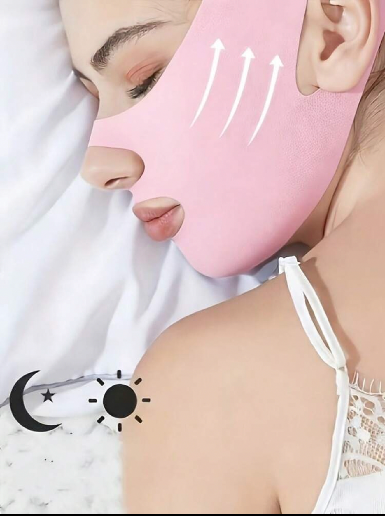 Girls Detox Comfort V- Shape Facial Wrap- Softp Chin and Jawline Contour Support Strap for Daily Skincare Routine (Copy)