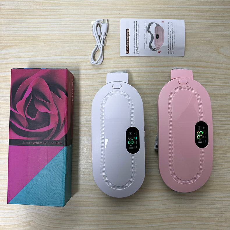 Wireless Warming Waist Belt - Smart Vibrating Thermal Body Wrap with Cozy Hot Compress for Daily Comfort