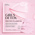 GD PDRN Pink Collagen Gel Mask 4 Sheets Salmon DNA Color Changing Pink Glow Collagen