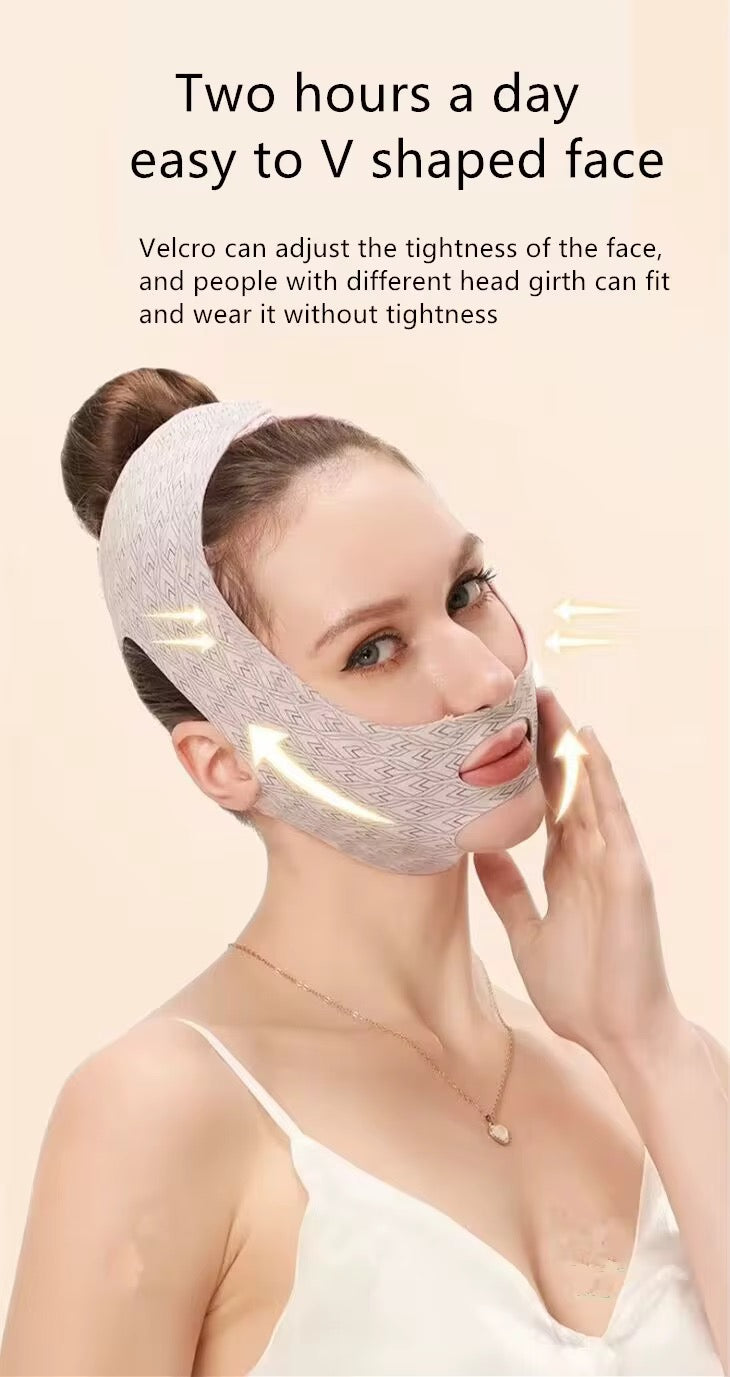 GD- Double chin reducer V line lifting belt