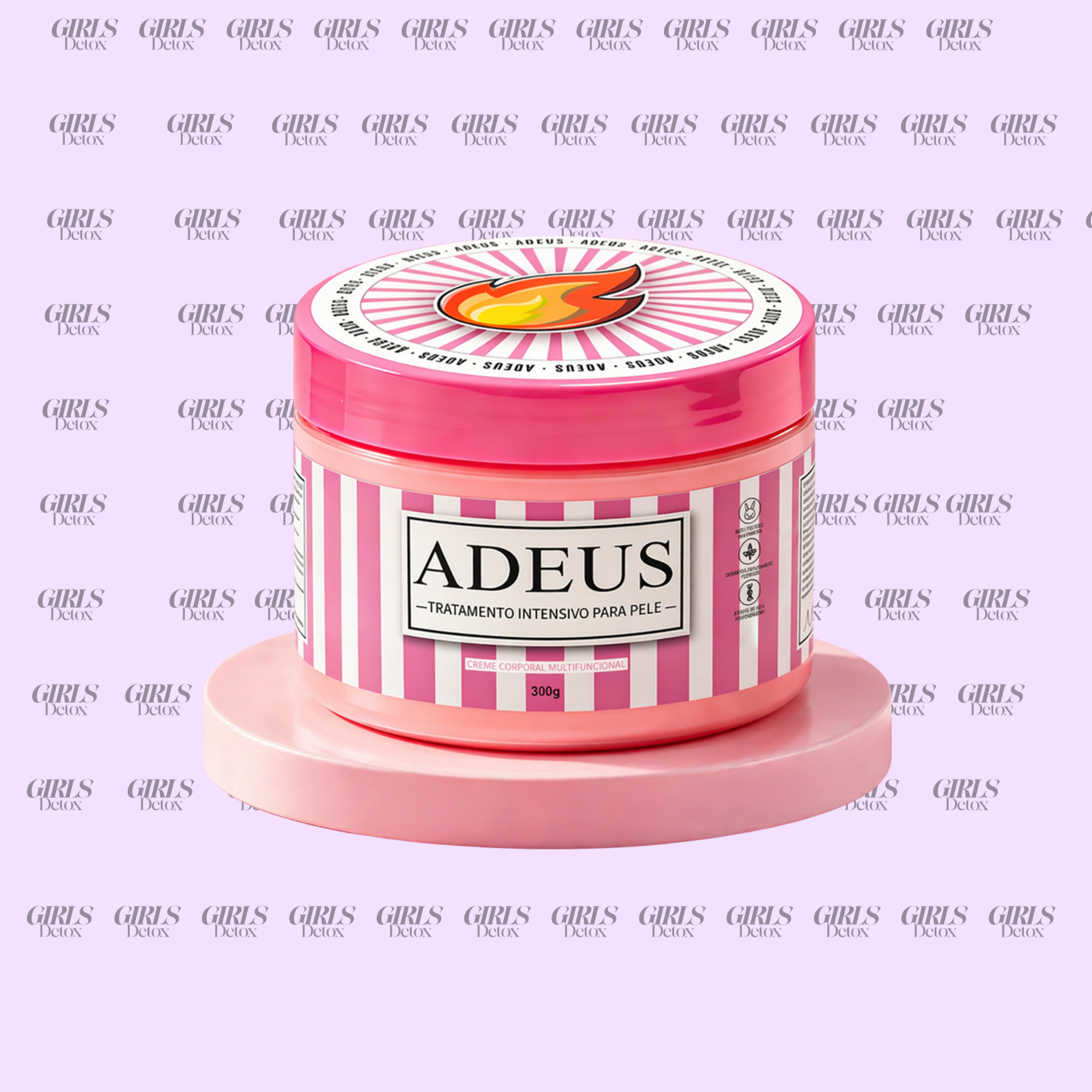 Intensive Multifunctional Pink Body Cream - 300g Deep Hydration, Firming & Smoothing Skin Treatment Daily Moisturizer
