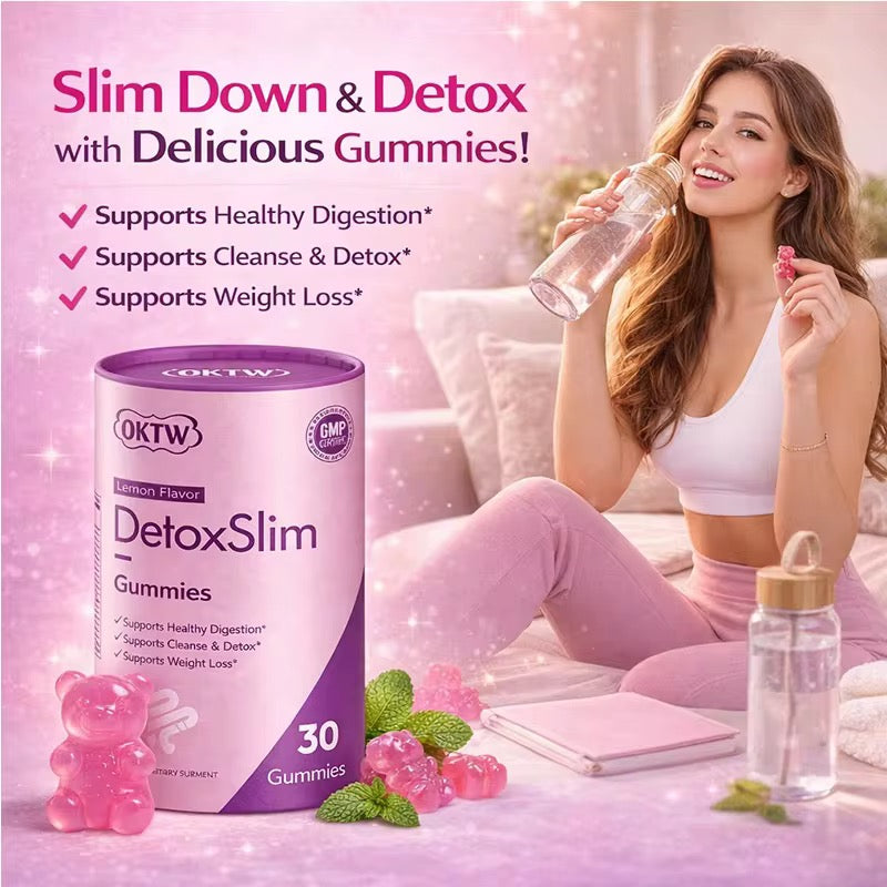Girls Detox Slim Gummies | Bye-Bye Bloat, Happy Gut & Natural Energy Wellness Supplements
