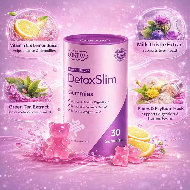 Girls Detox Slim Gummies | Bye-Bye Bloat, Happy Gut & Natural Energy Wellness Supplements