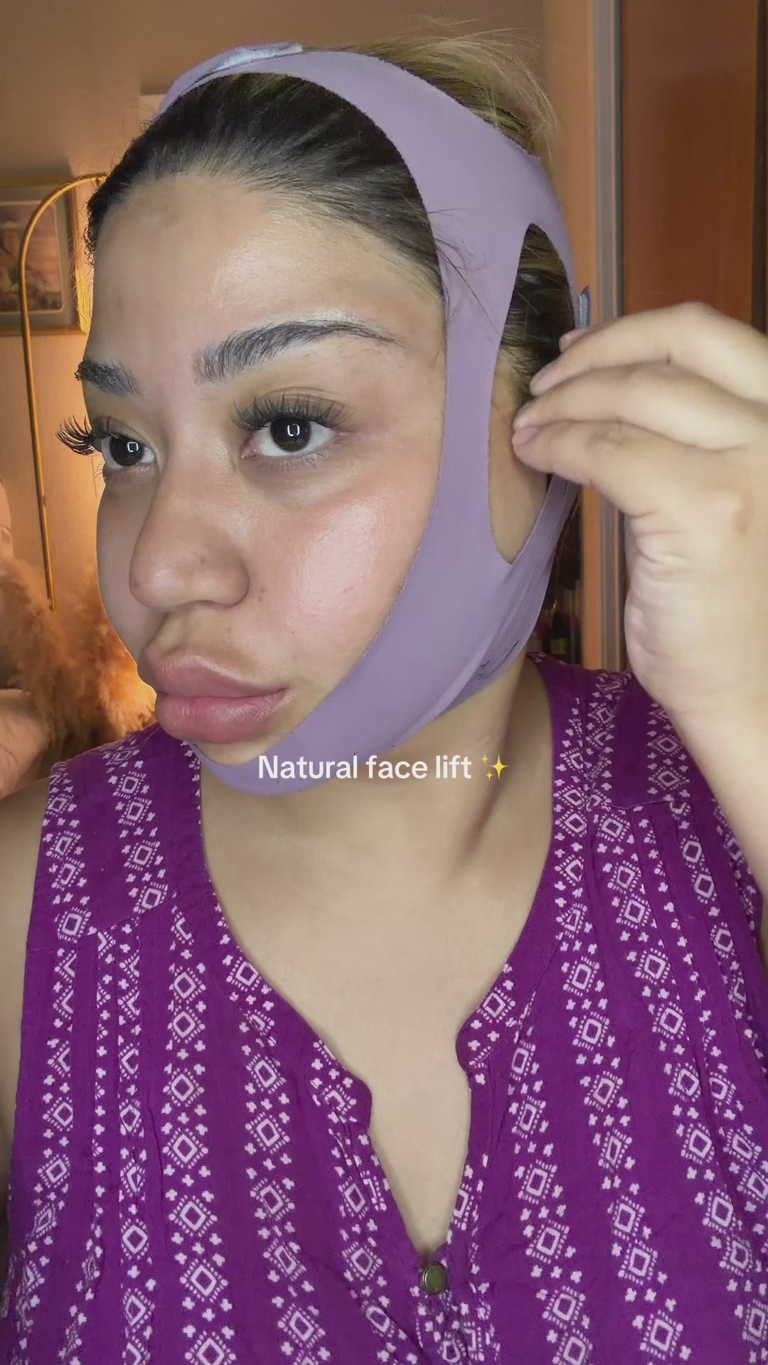 Girls Detox Comfort V- Shape Facial Wrap- Softp Chin and Jawline Contour Support Strap for Daily Skincare Routine (Copy)