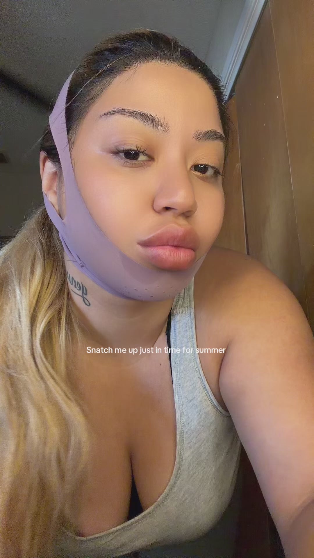 Girls Detox Comfort V- Shape Facial Wrap- Softp Chin and Jawline Contour Support Strap for Daily Skincare Routine (Copy)